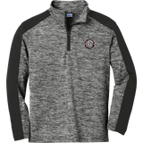 Ice Dogs Youth PosiCharge Electric Heather Colorblock 1/4-Zip Pullover
